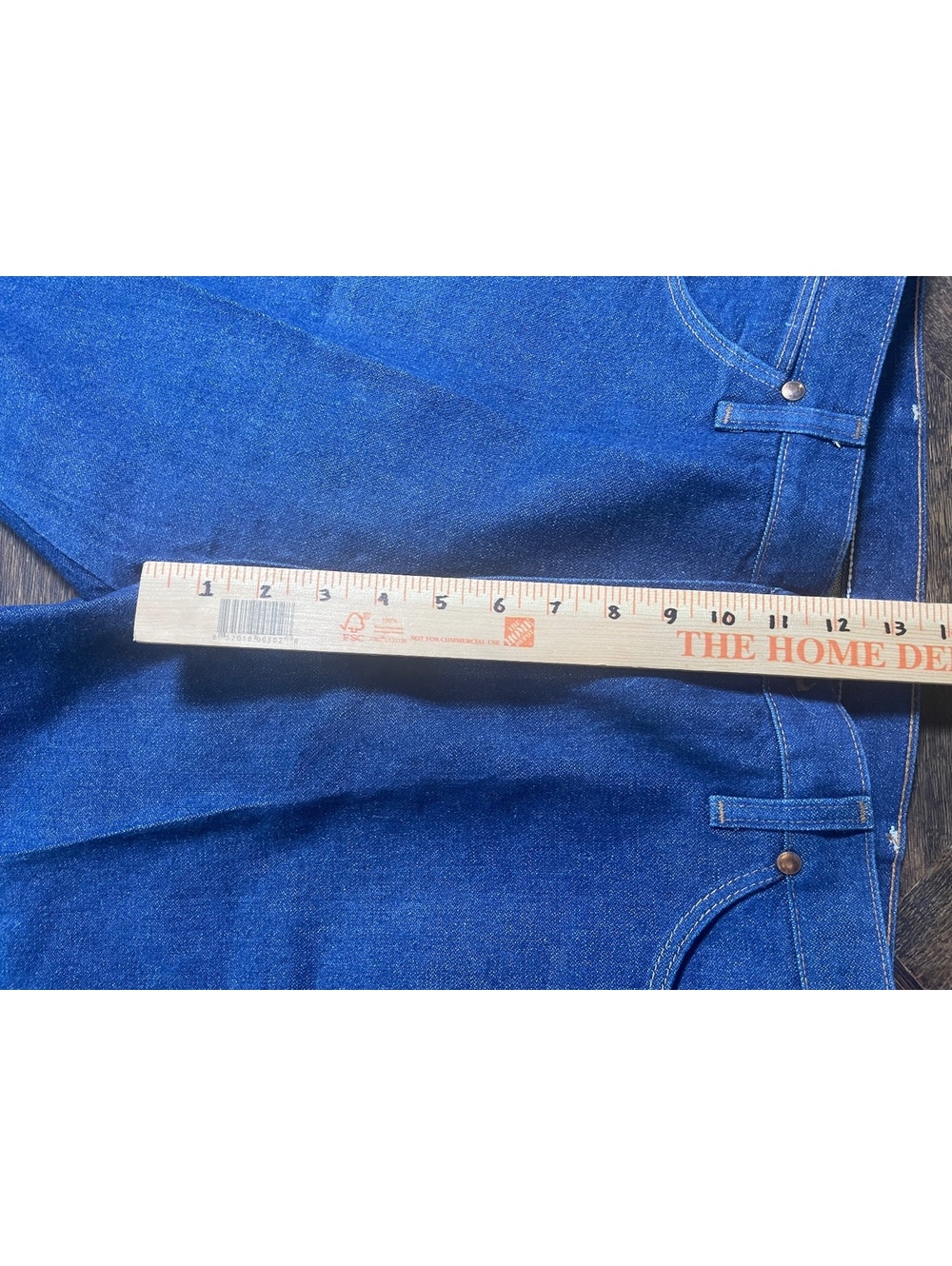 Wrangler original fit 13mwz cotton blue jean pants size 38x32 EUC - Picture 6 of 8